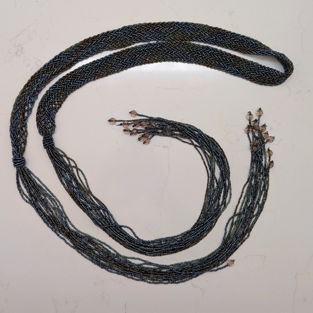 Antique Black Beaded Wrap